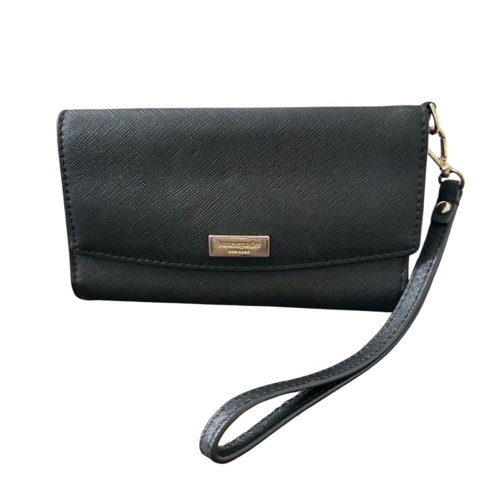 Kate Spade Black Wristlet Clutch